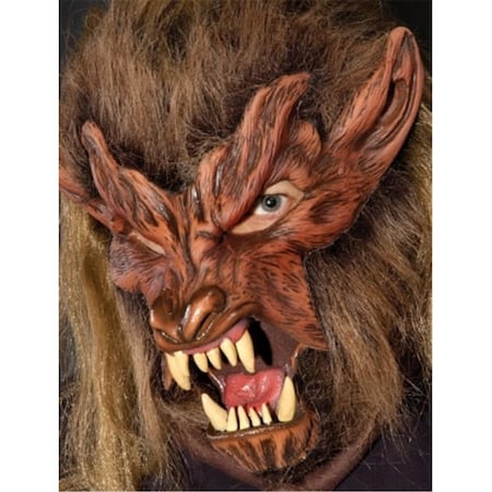 Deluxe Werewolf Moving Jaw Wolf Halloween Costume Mask